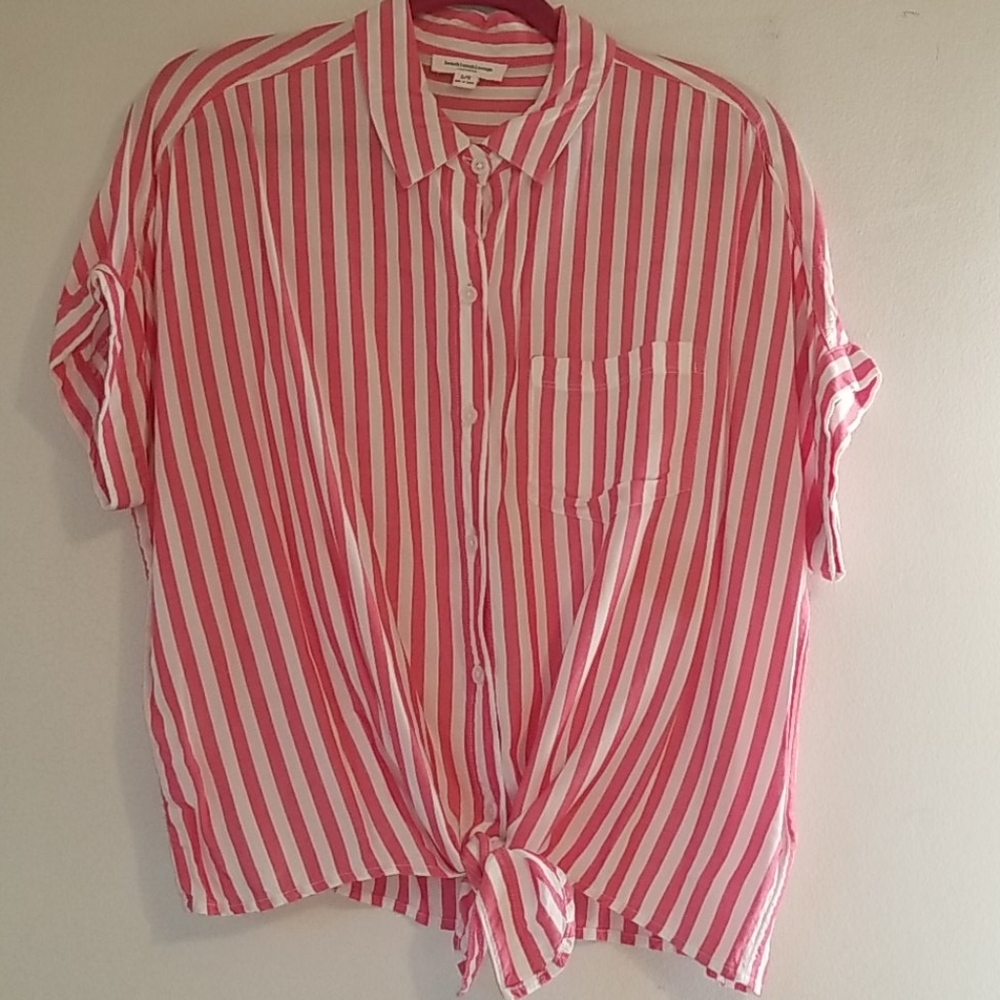 Button down tie shirt